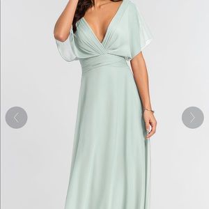Kleinfeld Bride’s Maid Dress - long, mint green